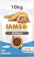 IAMS Junior kattendroogvoer met vis - droogvoer voor kittens van 1-12 maanden, 10 kg