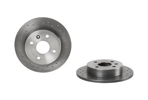 Remschijf BREMBO XTRA LINE BREMBO, Remschijftype: Geperforeerd, u.a. für Opel, Vauxhall, Chevrolet