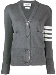 Thom Browne cardigan à 4 bandes signature - Gris