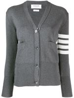 Thom Browne cardigan à 4 bandes signature - Gris - thumbnail