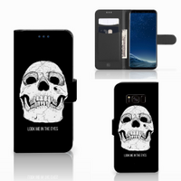 Telefoonhoesje met Naam Samsung Galaxy S8 Skull Eyes