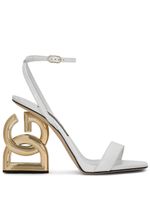 Dolce & Gabbana sandales Keira 105 mm à talon DG - Blanc