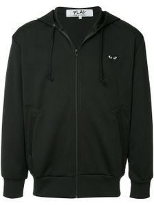 Comme Des Garçons Play hoodie zippé à patch cœur - Noir