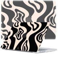 Lunso MacBook Pro 16 inch M1/M2 (2021-2023) cover hoes - case - Vanilla Swirl - thumbnail