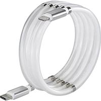 RENKFORCE USB 2.0 USB-C male kabel, Apple Lightning-stekker, 1.00 m, wit TO-6886779