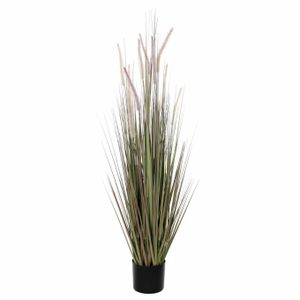 Mica Decorations - gras kunstplant - groen/paars - H150 x D60 cm   -