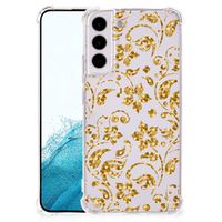 Samsung Galaxy S22 Plus Case Gouden Bloemen