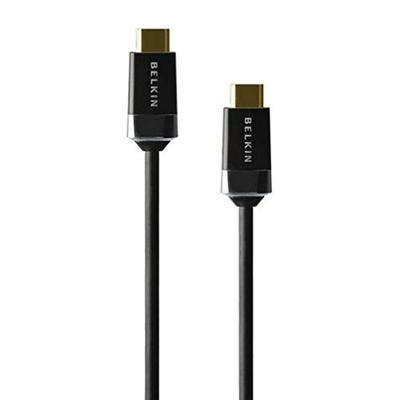 Belkin High Speed HDMI 1m HDMI0018G-1M HDMI-kabel, 1 meter, zwart - goud, stuk: 1