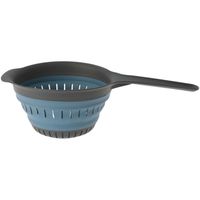 Excellent Houseware opvouwbaar vergiet - zwart/blauw - 37 x 19 cm - thumbnail