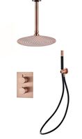 Saniclear Copper Pro inbouw regendouche met plafondarm en 30cm hoofddouche