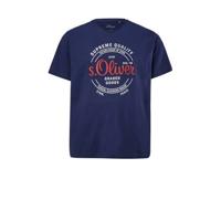 s.Oliver Big Size T-shirt Plus Size met printopdruk blauw