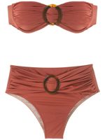 Brigitte bikini à détails de boucles - Marron - thumbnail