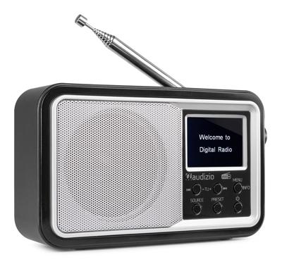 Audizio Parma draagbare DAB radio met Bluetooth en FM radio - Zilver Audizio Parma draagbare DAB radio met Bluetooth en FM radio - Zilver