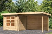 Woodfeeling | Tuinhuis Bastrup 2 met Overkapping 3,0 en Achterwand