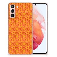 Samsung Galaxy S21 TPU bumper Batik Oranje