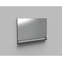 Badkamerspiegel met Planchet Arcqua Reflect 120x80 cm Mat Zwart