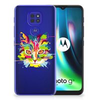 Motorola Moto G9 Play | E7 Plus Telefoonhoesje met Naam Cat Color - thumbnail