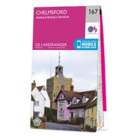 Wandelkaart - Topografische kaart 167 Landranger Chelmsford, Harlow &