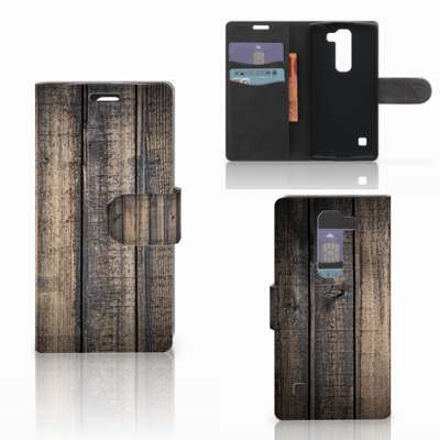 LG Spirit Book Style Case Steigerhout
