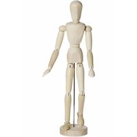 Houten anatomie model tekenpop man 30 cm   -