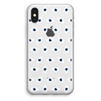 Eyes pattern: iPhone XS Transparant Hoesje - thumbnail