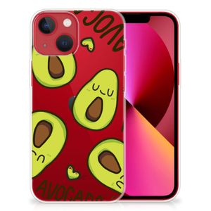 Apple iPhone 13 Telefoonhoesje met Naam Avocado Singing