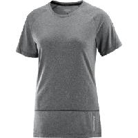 Salomon Cross Run SS Tee dames - GRIJS - Dames