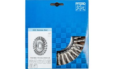 PFERD POS RBG 17813/22,2 INOX 0,35 spaakwiel & wielborstel 17,8 cm