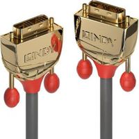 Lindy 36217 20m DVI-D DVI-D Goud, Grijs DVI kabel