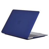 MacBook Air 13.3 2018/2020 mat plastic behuizing - donkerblauw - thumbnail