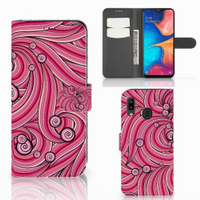 Samsung Galaxy A30 Hoesje Swirl Pink - thumbnail