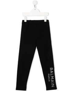 Balmain Kids pantalon de jogging à logo imprimé - Noir