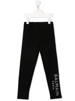 Balmain Kids pantalon de jogging à logo imprimé - Noir - thumbnail