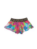 Versace Kids short à motif abstrait - Bleu