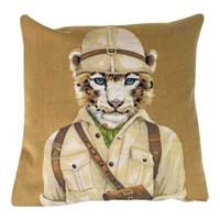 Gobelin Kussen Safari Panter (45 x 45 cm)