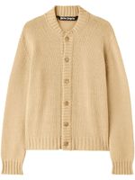 Palm Angels curved-logo wool-blend cardigan - Tons neutres - thumbnail