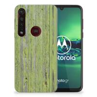 Motorola Moto G8 Plus Bumper Hoesje Green Wood