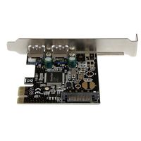 StarTech.com 2 poort USB 3.0 PCI Express controller kaart met SATA voeding - thumbnail