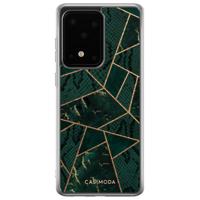 Samsung Galaxy S20 Ultra siliconen hoesje - Abstract groen