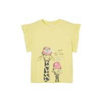 s.Oliver T-shirt met printopdruk geel
