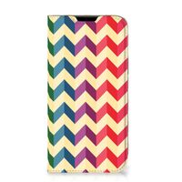 Apple iPhone 14 Plus Hoesje met Magneet Zigzag Multi Color - thumbnail