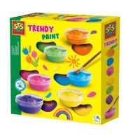 SES Creative Plakkaatverf Trendy 6 Kleuren