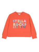 Stella McCartney Kids sweat à imprimé Stella Rocks - Rouge