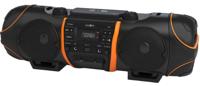 Reflexion CDR1000BT Ghettoblaster FM AUX, Bluetooth, CD, USB Zwart, Oranje