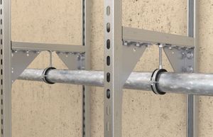 Fischer 533744 bevestigingsframe voor loodgieterswerk Draagarm