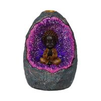 Nemesis Now Backflow Wierook Houder Zen Geode Boeddha Polyresin (14,5 cm) - thumbnail