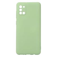 Shop4 - Samsung Galaxy A31 Hoesje - Zachte Back Case Mat Mint Groen