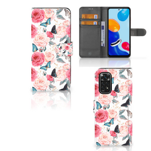 Xiaomi Redmi Note 11/11S Hoesje Butterfly Roses