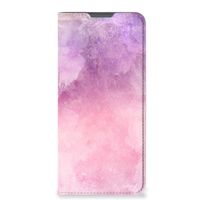 Bookcase Motorola Moto E32 | Moto E32s Pink Purple Paint