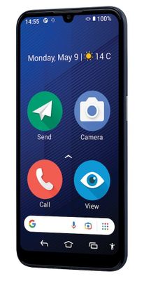 doro 8200 Dual-SIM senioren smartphone IP54, Met NFC, SOS-knop, SOS-functie Donkerblauw